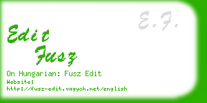 edit fusz business card